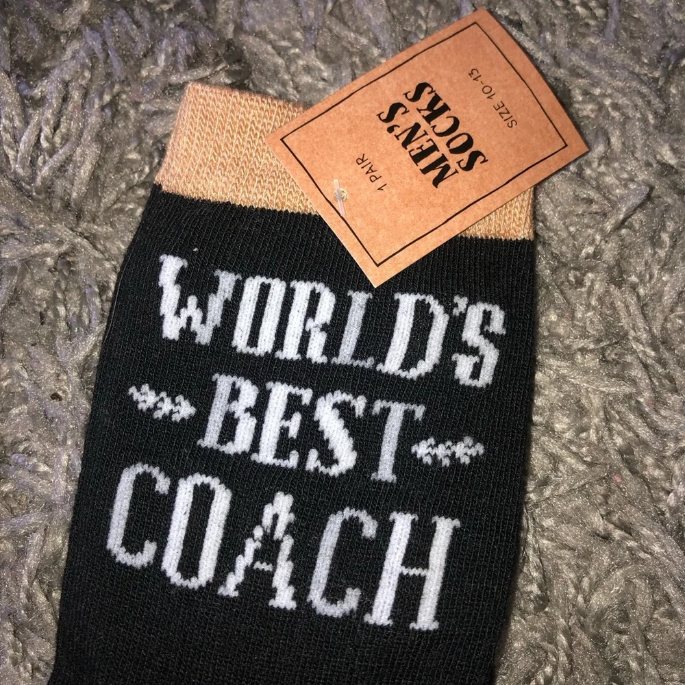 World’s Best Coach Socks, New With Tags
